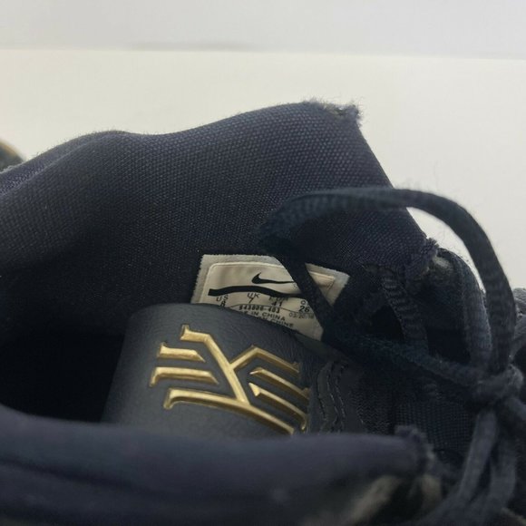 Nike Kyrie 4 Basketball Shoes Pitch Blue Metallic Gold Mens Size 8 - Picture 6 of 7